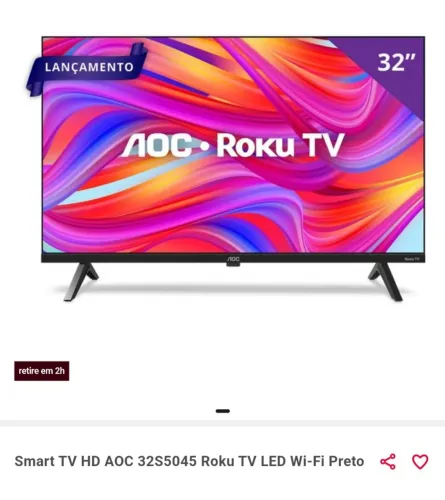 AOC ROKU TV SMART 32 POLEGADAS