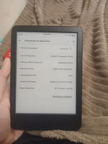 Kindle 11ª geração seminovo