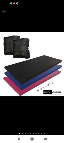 Kit Par de Caneleira de 5kg com colchonete preto<br>Indicado<br><br>Colchonete |