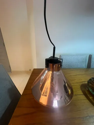Luminária Tipo Pendente de Estilo Industrial Cobre
