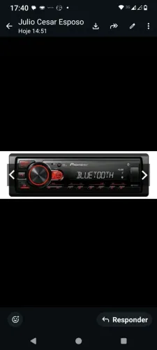 Vendo Rádio Para Carro Pioneer, semi novo