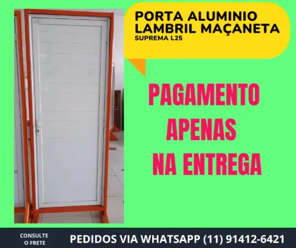 porta lambril branca com maçaneta