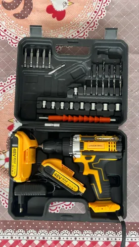 Furadeira Parafusadeira 48V MAX com 2 Baterias + Maleta e Kit de Acessórios