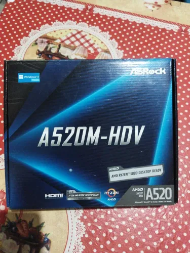 Placa-mãe ASRock A520M-HDV (AM4) - Ryzen 3000/4000/5000