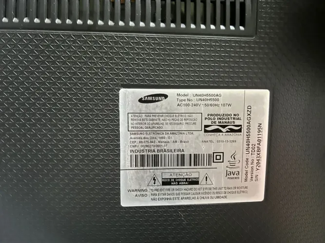 Samsung smart 40" defeito sa