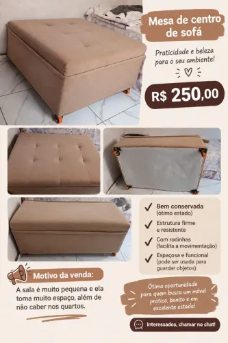 Mesa de centro de sofa