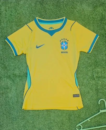 Camisa Brasil Amarela Feminina P ,M,G,GG