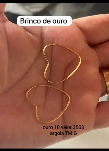Argola ouro 