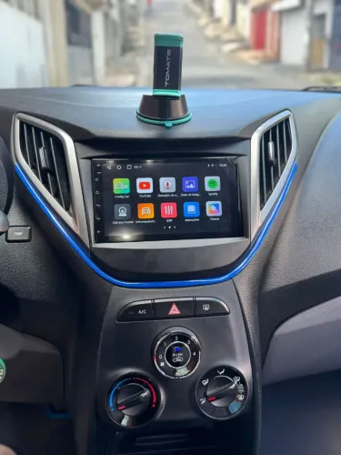 Multimídia para HB20 de 7 polegadas com moldura e câmera de ré<br>Android e carplay<br>