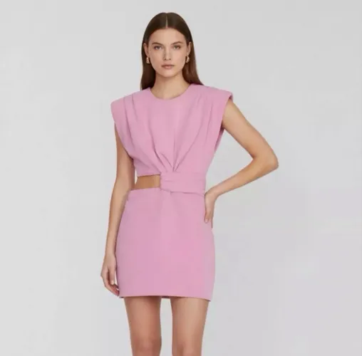 Vestido Zara Novo com Etiqueta - Rosa - Tam P