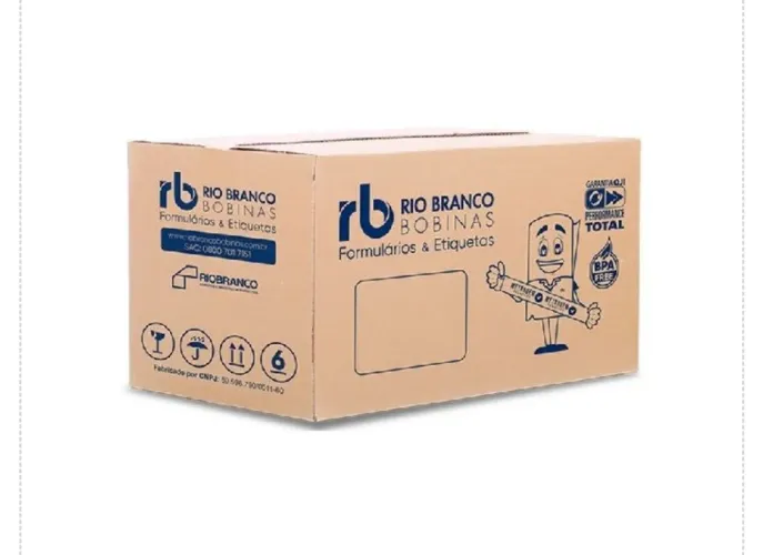 Bobina térmica 80x40 branca 