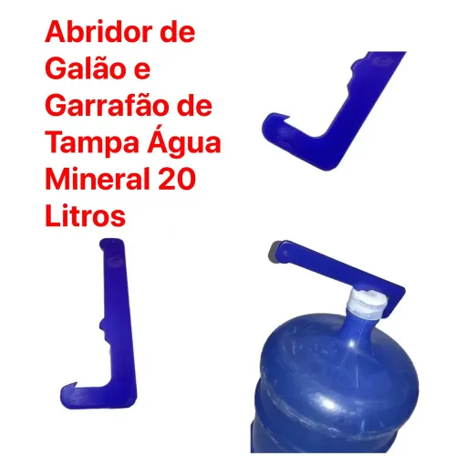 Abridor de Galão e Garrafão de Tampa Água Mineral 20 Litros