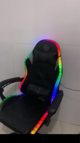 Cadeira Gamer TGT RGB Reclinável - LED + Controle