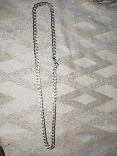 Cordão de prata 10mm 70cm