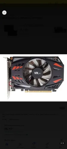 Placa de video GTX 750ti 4g. (Nova)