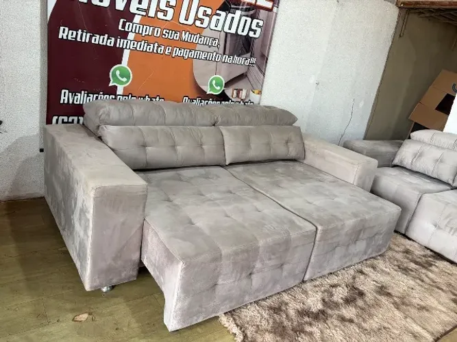 Sofazao retrátil reclinável perfeito novo ( entrego )