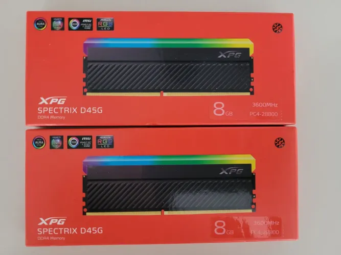 Memória RAM 3600MHZ 16GB (2X8GB) XPG SPECTRIX D35G RGB DDR4
