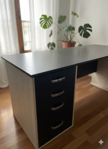 Mesa de escritorio grande 1,80 largura 0,77 profundidade 0,77 altura