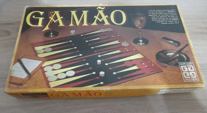 Jogo Antigo de Tabuleiro Gamão - Grow (Usado Incompleto)