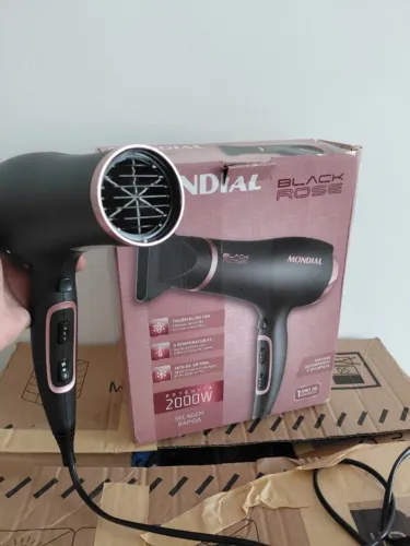 Secador De Cabelos Black Rose 2000w Mondial