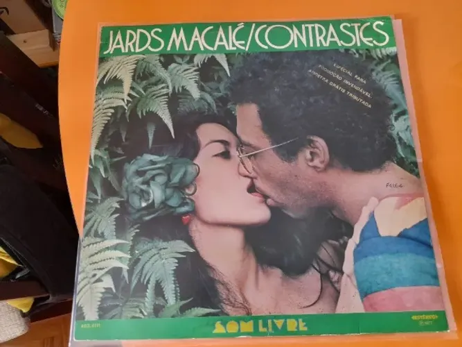 LP Vinil Jards Macalé, Contrastes, 1977, em bom estado, ler a descrição