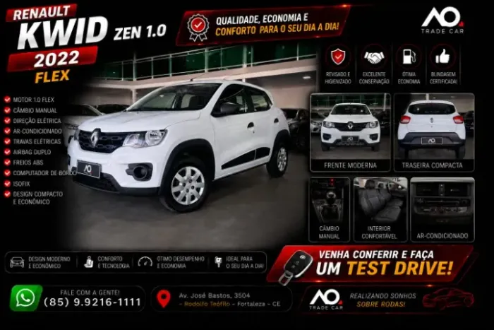 Renault Kwid Zen 1.0 Flex 12V 5P Mec. 2022
