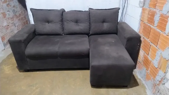 Sofá Com Chaise 3 Lugares
