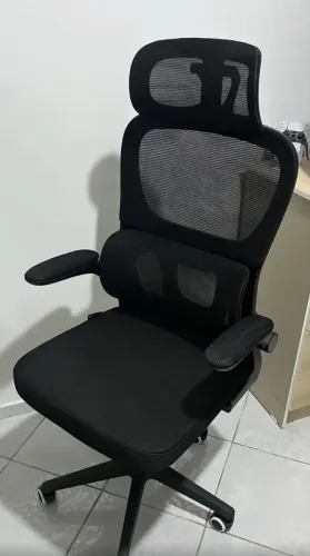 Cadeira Escritório Ergonômica Genebra B500 Luvinco Cor Preto