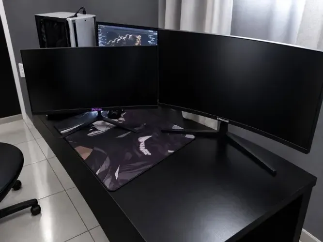 MONITOR SAMSUNG CURVO 144HZ E MANCE 75HZ (AMBOS TELA QUEIMADO) !!!