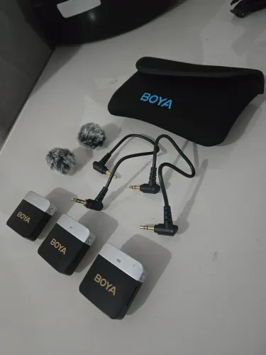 Microfone de lapela BOYA P2 (Ótima qualidade)