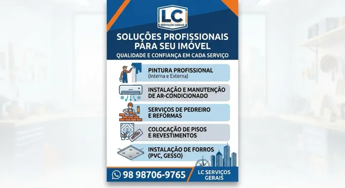 LC Serviços Gerais: Pintura, Pedreiro, Azulejista e Forros