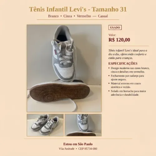 Tênis Infantil Levi's