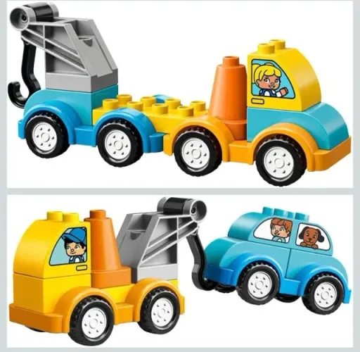 Lego duplo 21 peças (4 carros + cone)
