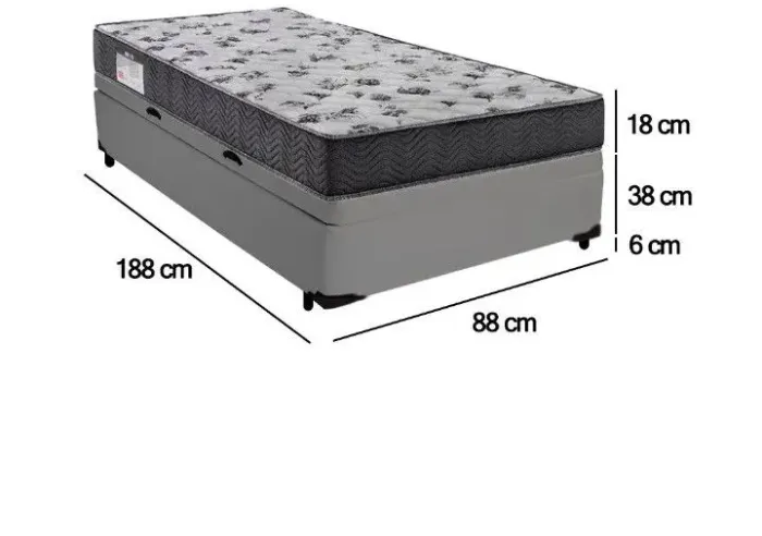 Cama Box com Baú Solteirão