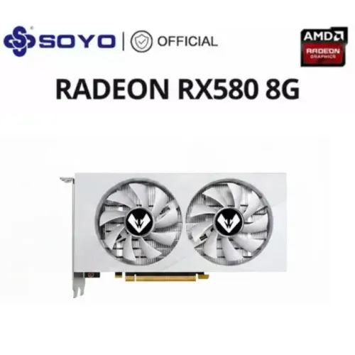 Placa de Vídeo RX 580 8GB AMD Radeon GDDR5 Branca
