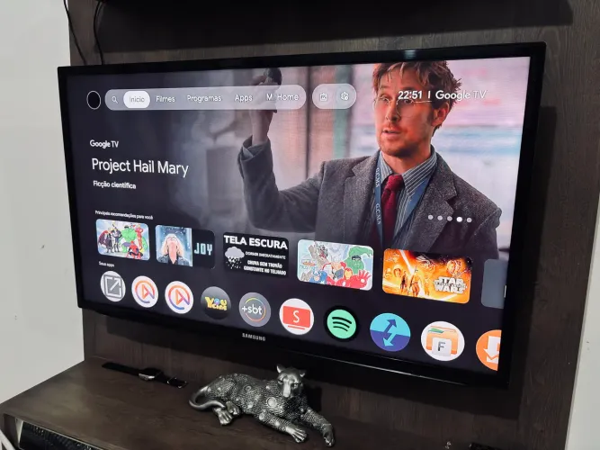 TV Samsung 43 + Mi Box 4k
