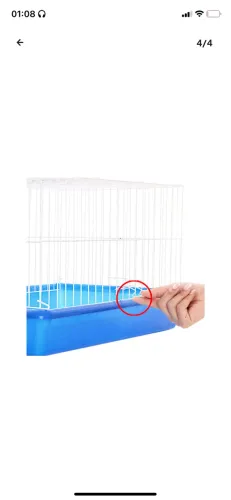 Gaiola para roedores/aves - azul