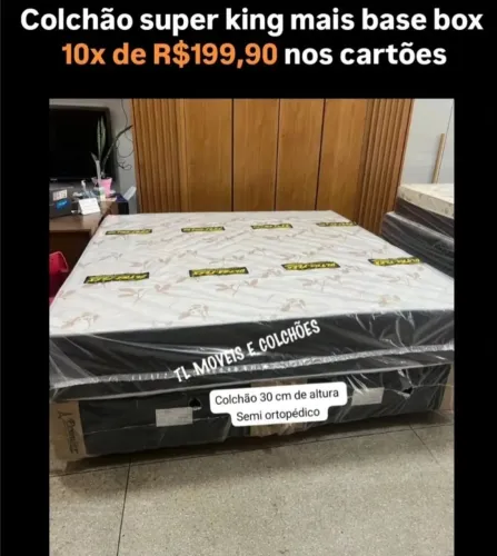 Colchão super king mais base box