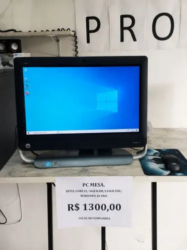PC ALL IN ONE HP CORE I3 6GB RAM SSD 240GB WINDOWS 10 PRO - $1.300