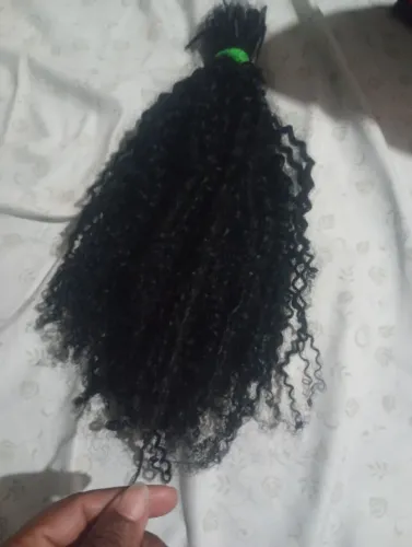 Cabelo humano cacheado 