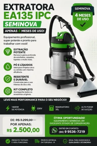 Extratora IPC EA135 Profissional 35L - 220V - Seminova