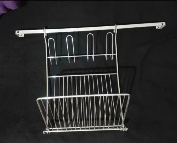 Escorredor de louça inox suspenso de parede