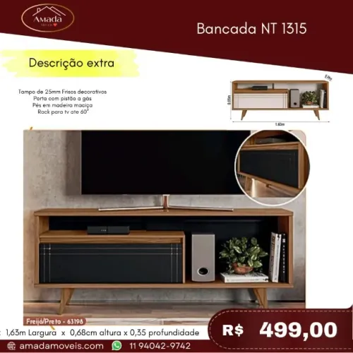 Bancada NT 1315, a pronta entrega 