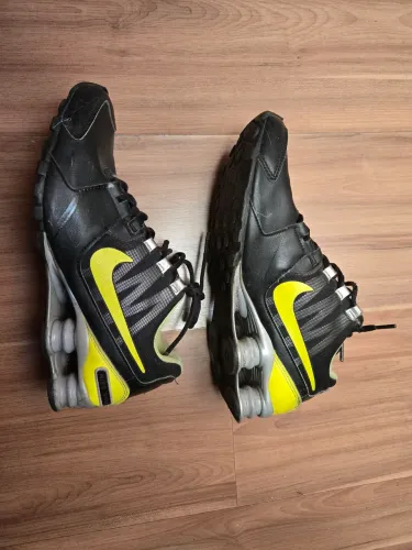 Tênis Nike Shox Avenue Ltr - Preto E Verde - Original