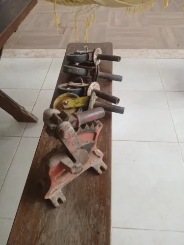 Cortador de ferro manual + 4 rodas de andaime 