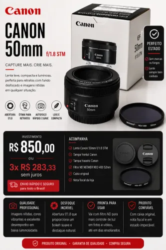 Lente canon Ef