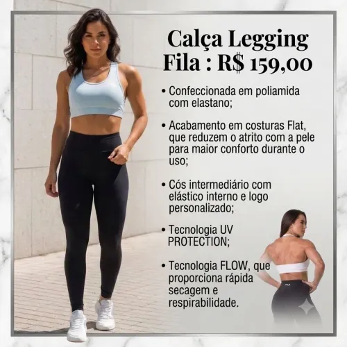 Legging Fila Preta original