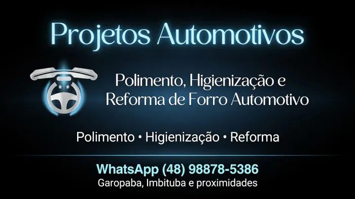 Polimento, higienizacão, reforma de Forro e projetos Automotivos 