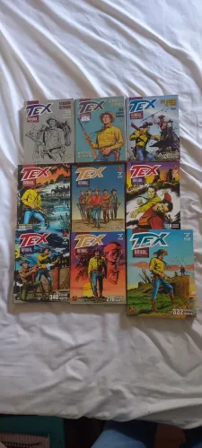 Coleção com 9 edições do Tex Anual da Editora Mythos