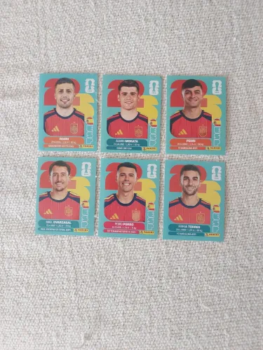 Kit 6 figurinhas Espanha 2026 - originais Panini